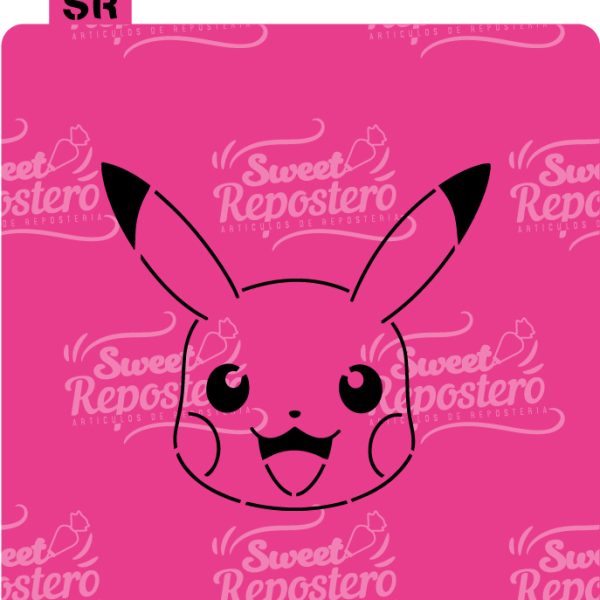 Stencil PYO Pokemon -  Pikachu Carita