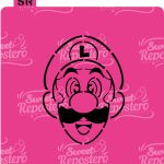 Stencil Pyo Luigi A – Mario Bros Carita