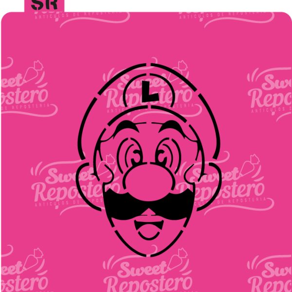 Stencil Pyo Luigi A – Mario Bros Carita