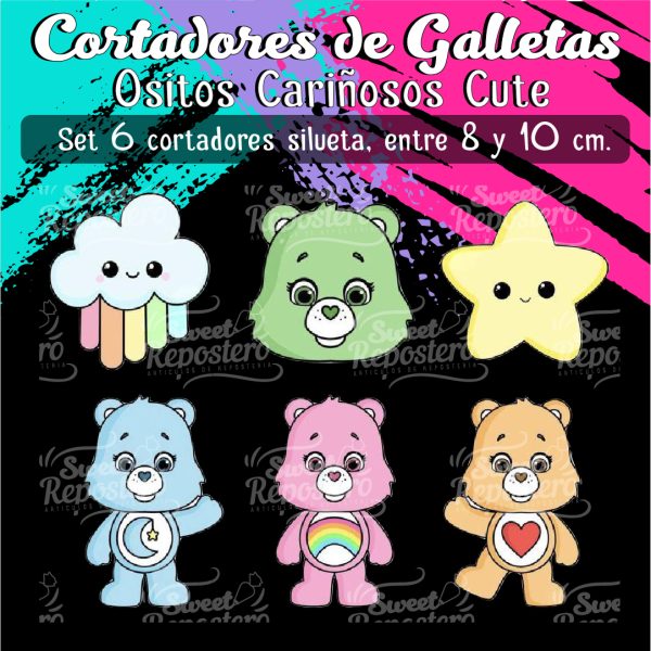 Cortadores De Galleta Osito Cariñosito Cute