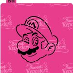 Stencil Pyo Mario B – Mario Bros Carita