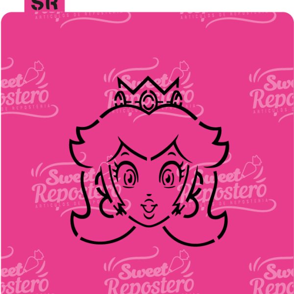 Stencil Pyo Peach A – Mario Bros Carita