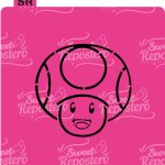 Stencil Pyo Toad – Mario Bros Carita