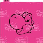 Stencil Pyo Yoshi – Mario Bros Carita