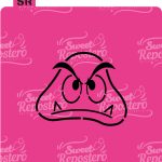 Stencil Pyo Paragoomba – Mario Bros Carita