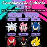 Cortadores De Galleta Sonic Caritas