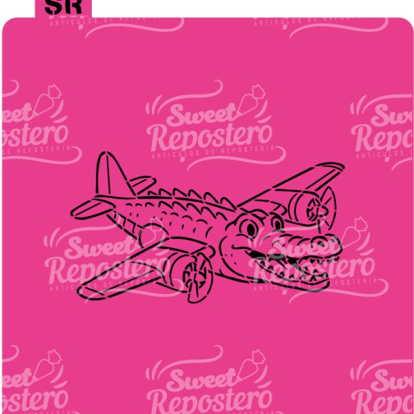 Stencil Pyo Cocodrilo Bombardino – Brainrot