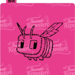 Stencil PYO MineCraft - Abeja