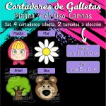 Cortadores De Galleta Masha y El Oso Caritas