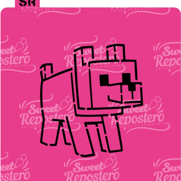 Stencil PYO MineCraft - Perro