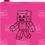 Stencil PYO MineCraft - Steve