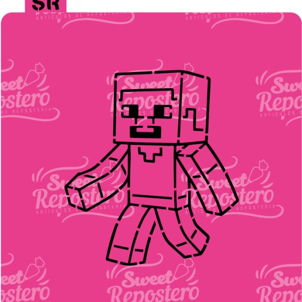 Stencil PYO MineCraft - Steve
