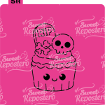 Stencil PYO Cupcake de Miedo