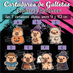 Cortador de Galletas Capibaras Halloween