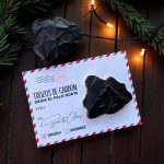 Set 12 und Cookie Cards Navidad Postal Carbon - Imagen 2