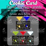 Set 12 und Cookie Cards Calzon Año Nuevo Grande