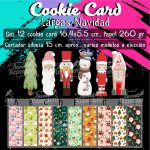 Set 12 und Cookie Card Largas Navidad
