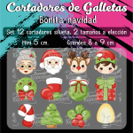 Cortadores De Galleta Bonita Navidad