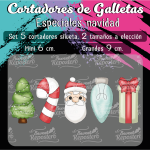 Cortadores De Galleta Especiales Navidad