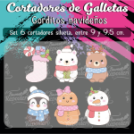 Cortadores De Galleta Gorditos Navideños