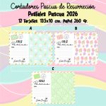 Set 12 und Cookie Cards Postales Pascua