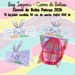 Set 15 und Bag Toppers - Cierre de bolsas Pascua