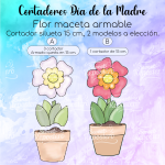 Cortador de Galletas Flor Maceta Armable