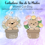 Cortador de Galletas Mamá Cat-Dog