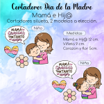 Cortador de Galletas Mamá e Hij@
