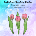 Cortador de Galletas Trio De Tulipanes
