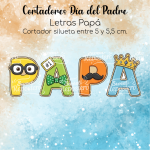 Cortador de Galletas Letras Papá