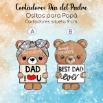 Cortador de Galletas Ositos Para Papá