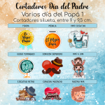 Cortador de Galletas Varios Dia Del Papá 1