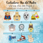 Cortador de Galletas Varios Dia Del Papá 2.