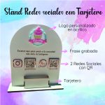 Stand De Redes Sociales con Tarjetero