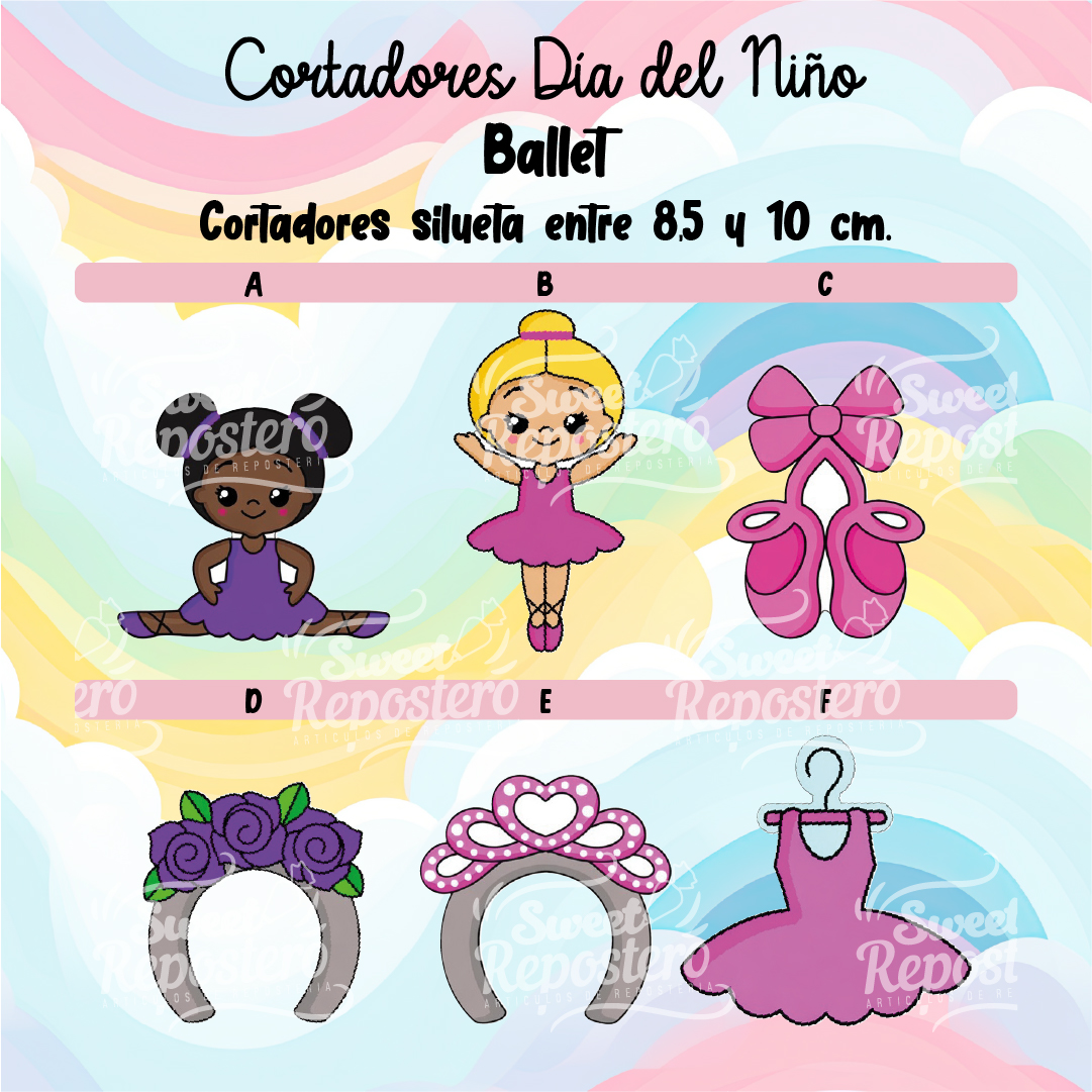 BALLET_1-100 Cortadores De Galleta Ballet - Imagen 1