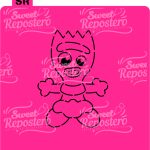 Stencil Pyo Toy Story - Forky Cuerpo