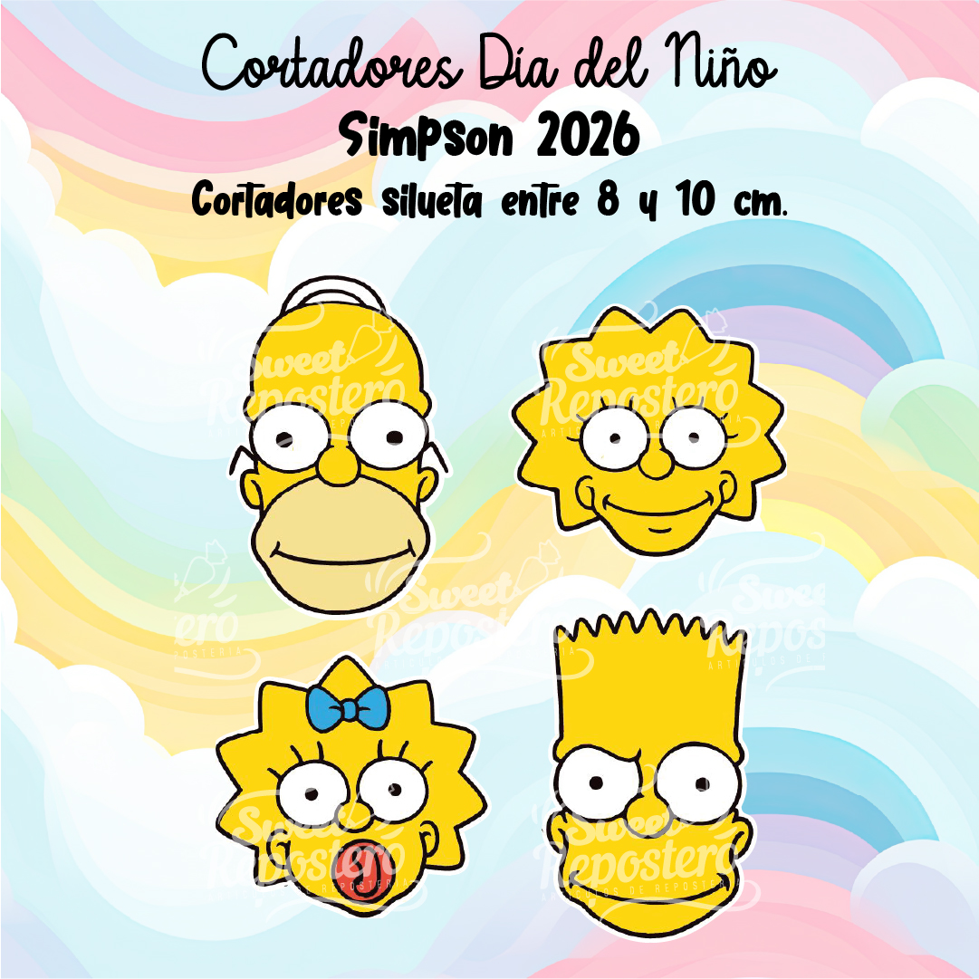 SIMPSON 2026-100 Cortadores De Galleta Simpson 2026 - Imagen 1