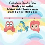 Cortadores De Galleta Sirenita y Sus Amigos