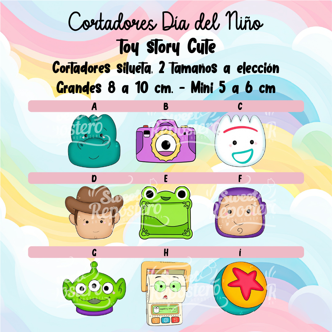 TOY STORY CUTE-100 Cortadores De Galleta Toy Story Cute - Imagen 1