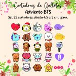 Set 25 Mini Cortadores Adviento BTS 5 Cm